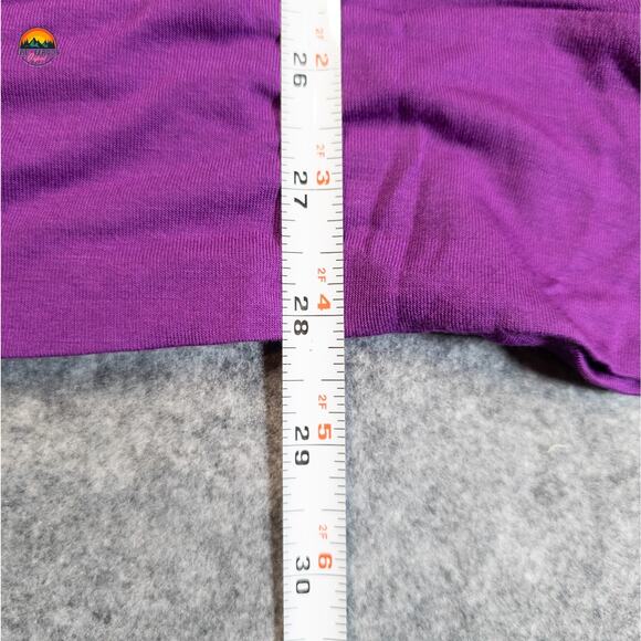 NWT Express Blouse Top Purple Ruffled Shoulder Corpcore Preppy Women's Size M - Picture 6 of 12